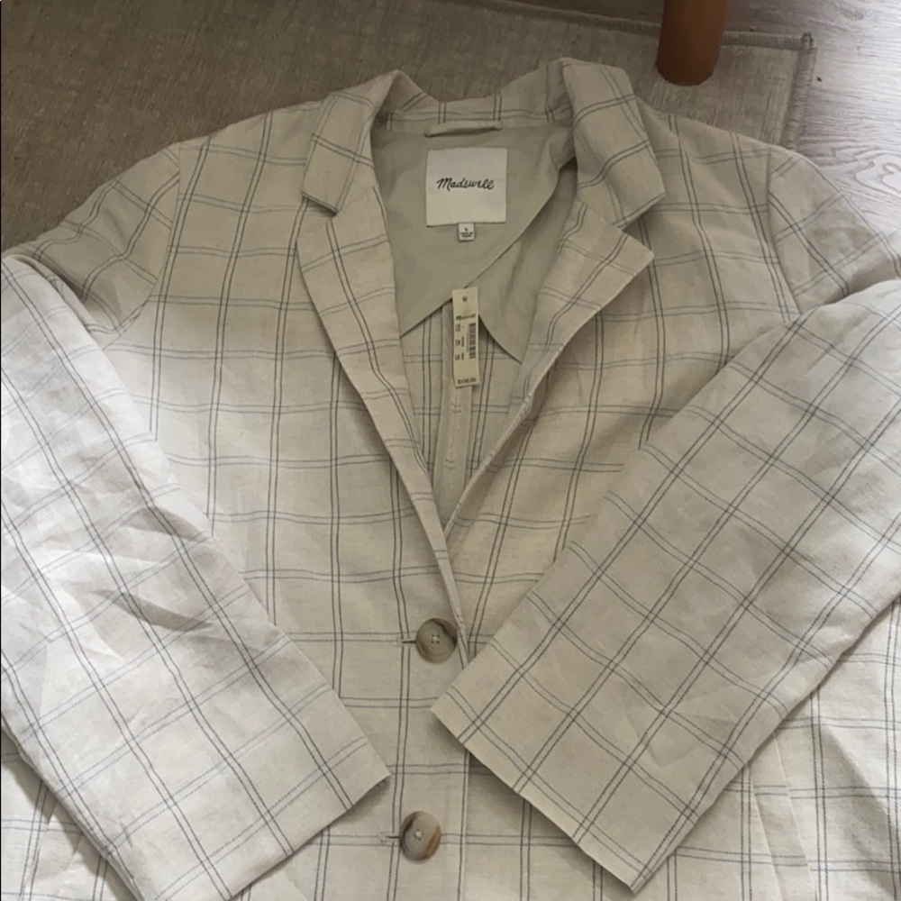 NWT Madewell Linen Blazer